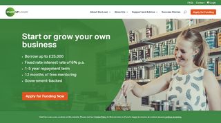 Start Up Loans - small businesses can borrow up to £25,000