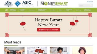 ASIC's MoneySmart: Home