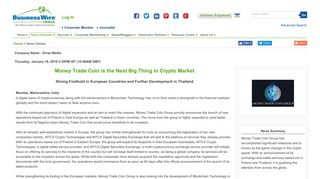 Money Trade Coin is the Next Big Thing in Crypto Market