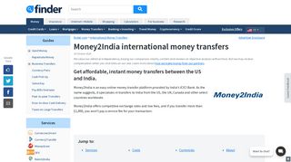 Money2India international money transfers review January 2019 ...