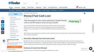 Money 3 Fast Cash Loan - Review & Fees | finder.com.au