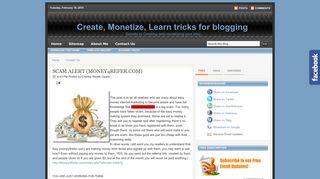 SCAM ALERT (MONEY4REFER.COM) - Create, Monetize, Learn ...