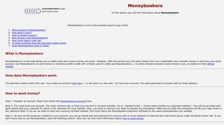 Moneybookers - How to pay online?