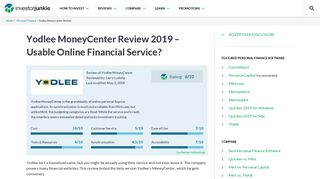 Yodlee MoneyCenter Review | Better than Mint? - Investor Junkie