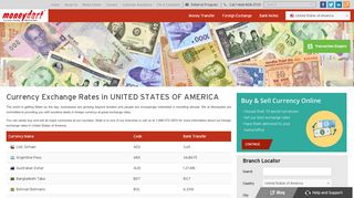 Currency Exchange Rates in UNITED STATES OF ... - Moneydart