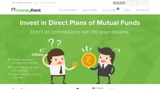 Moneyfront: Invest in “Direct” Plans of Mutual fund schemes