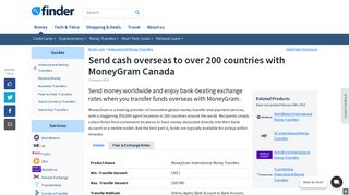 Send cash overseas to over 200 countries with MoneyGram | finder.ca