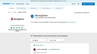 Top 850 Reviews and Complaints about MoneyGram