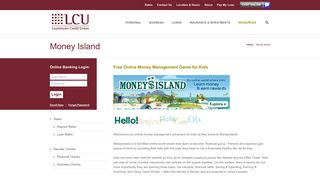 Money Island (Money Management Game) - Leominster Credit Union