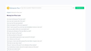 MoneyLion Plus Loan - MoneyLion Support