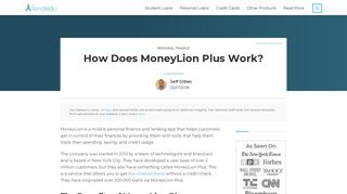 How Does MoneyLion Plus Work? | LendEDU