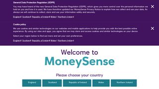 MoneySense: Choose your region