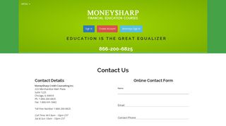 Contact Us - MoneySharp