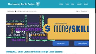 MoneySKILL: Online Courses for Middle and High School Students ...