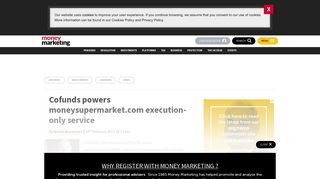 Cofunds powers moneysupermarket.com execution-only service ...
