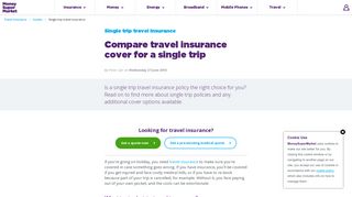 Compare Single Trip Travel Insurance - MoneySuperMarket