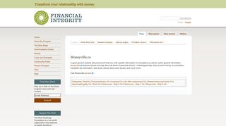 Moneyville - Financial Integrity