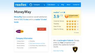 Moneyway Reviews - readies.co.uk