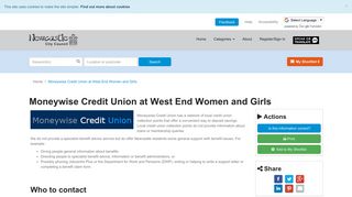 Moneywise Credit Union at West End Women and Girls | Newcastle ...