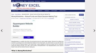 MoneyWorks4me - Mutual Funds and Stock Decision Making Tool