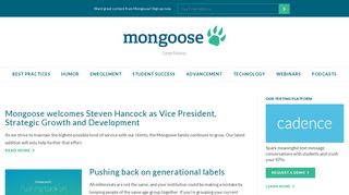 Get more graduate recruits with text messaging - Mongoose