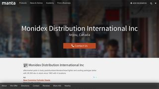 Monidex Distribution International Anjou , H1J 2H8 – Manta.com