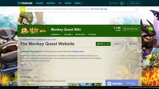 The Monkey Quest Website | Monkey Quest Wiki | FANDOM powered ...