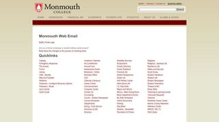 Monmouth College :: Email