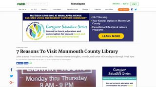 7 Reasons To Visit Monmouth County Library | Manalapan, NJ Patch