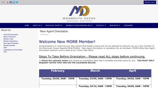 New Agent Orientation - Monmouth Ocean Regional REALTORS®