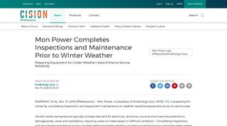 Mon Power Completes Inspections and Maintenance Prior to Winter ...