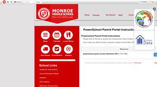 PowerSchool Parent Portal Instructions • Page - Monroe Middle School