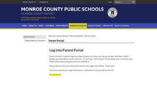 Parent Portal - Monroe County Schools