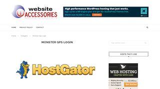 Monster Gps Login – Website Accessories