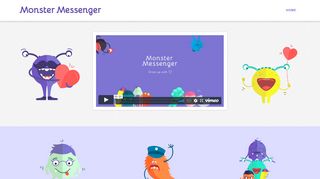 Monster Messenger, Instant messenging app for kids