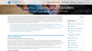 Accounts, Log Ins, and Transfers - Big Blue Bubble Support Portal