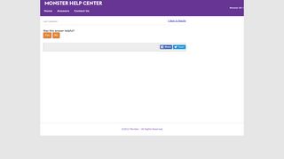 Power Resume Search - Monster Help Center