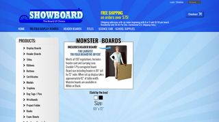 Monster Boards - Tri-Fold Display Boards