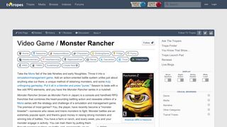 Monster Rancher (Video Game) - TV Tropes