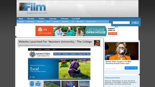 Website Launched For 'Monsters University,' The College – /Film