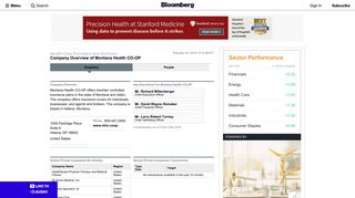 Montana Health CO-OP: Private Company Information - Bloomberg