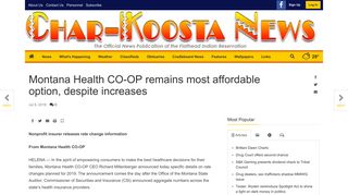 Montana Health CO-OP remains most affordable option, despite ...