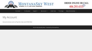 My Account – MontanaSky West