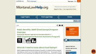 Public Benefits: SNAP(Food Stamps)Program Overview ...