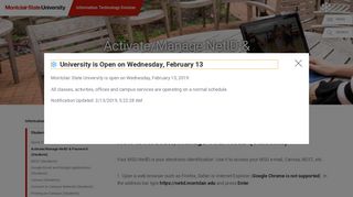 Activate/Manage NetID & Password (Students) - Montclair State ...