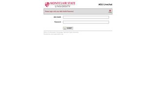 Please login with your MSU NetID/Password - APP1 - Montclair State ...