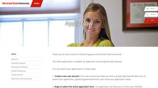 Apply Now – Online - Montclair State University
