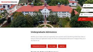 Apply To Montclair State – Montclair State University