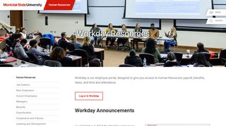 Workday Resources – Human Resources - Montclair State University