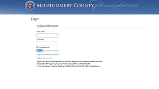 Login - Montgomery County